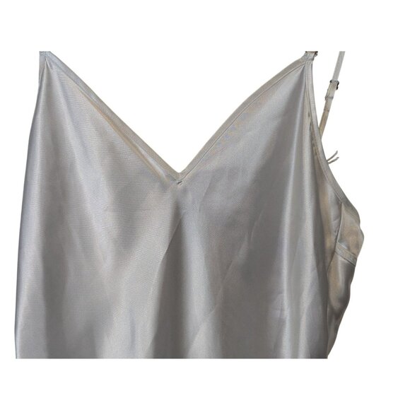 In Bloom by Jonquil sz S Hope Faux Feather Trim Satin Chemise Intimate Feminine - Picture 3 of 15